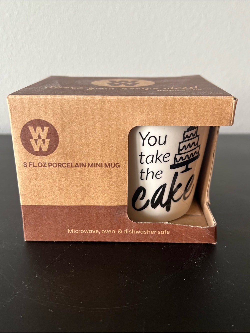 NEW WW Porcelain Mini Mug "You take the cake”